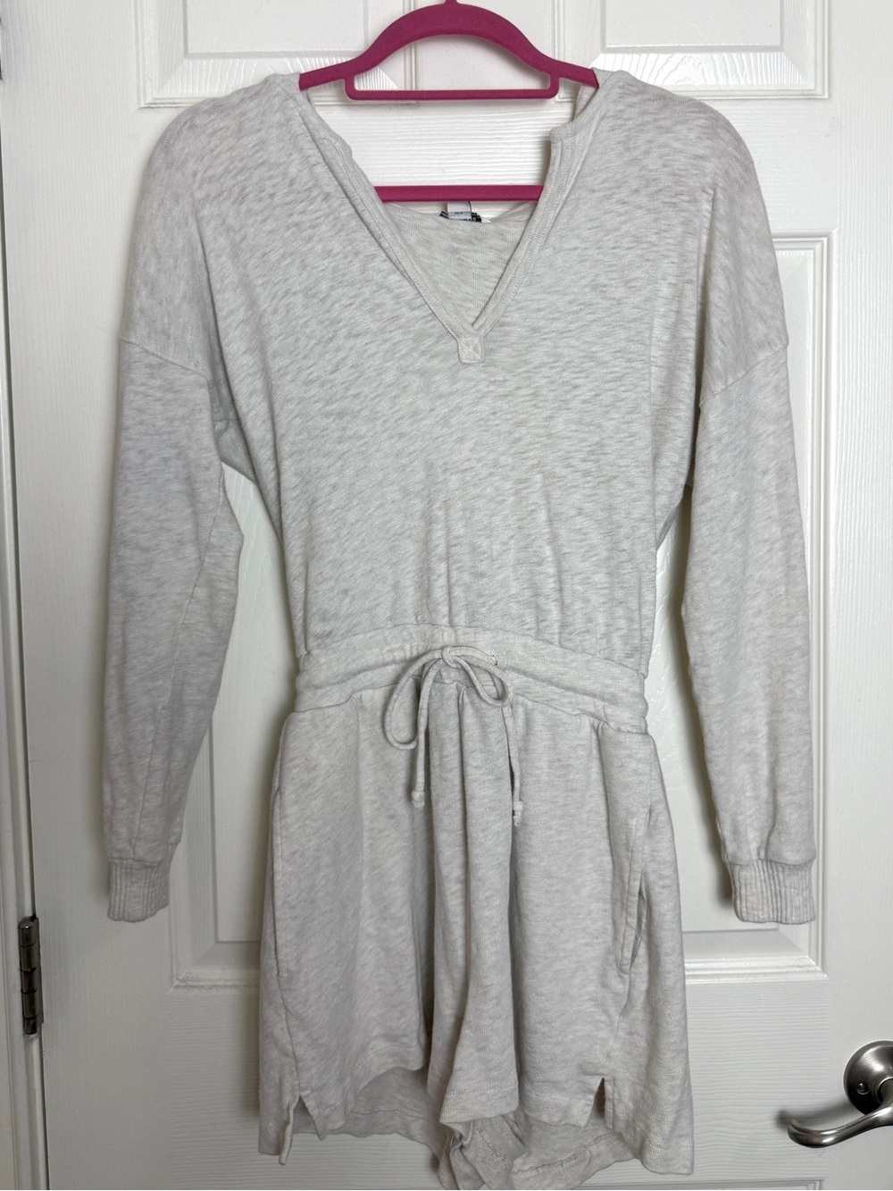 American Eagle Outfitters Cream Knit Jumpsuit/Romper XXS Womens Beach Lounge